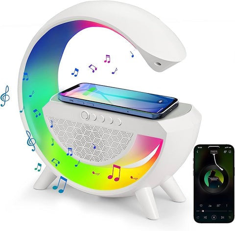 Lampara Rgb Con Altavoces Y Cargador