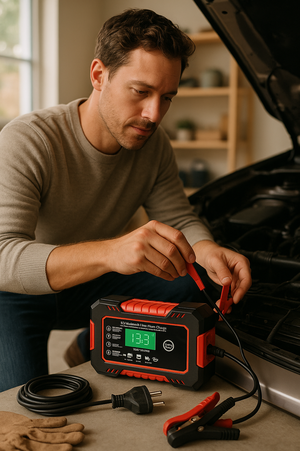CARGADOR INTELIGENTE DE BATERIA AUTO