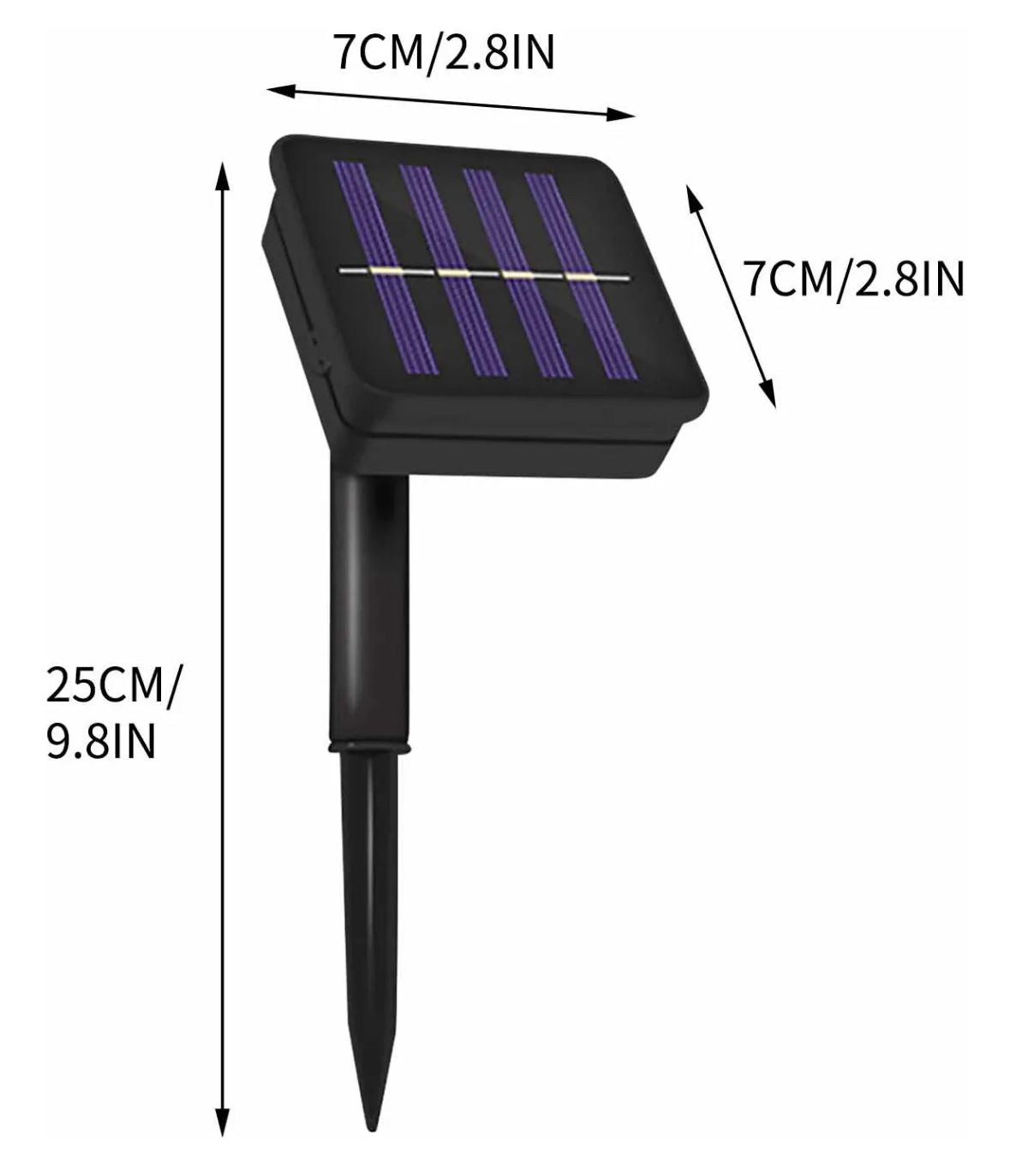 luces navidad solar 5m