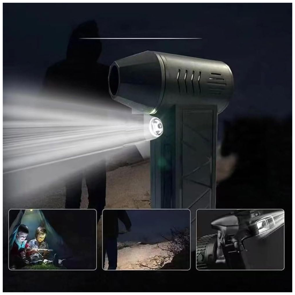 Mini Soplador de Aire Jetfan Linterna