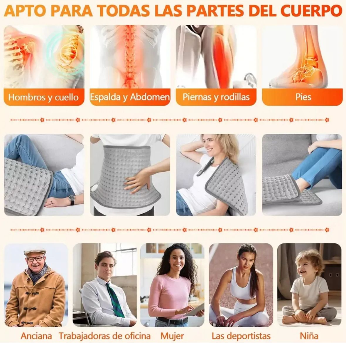ALMOHADILLA ELÉCTRICA DE CALOR
